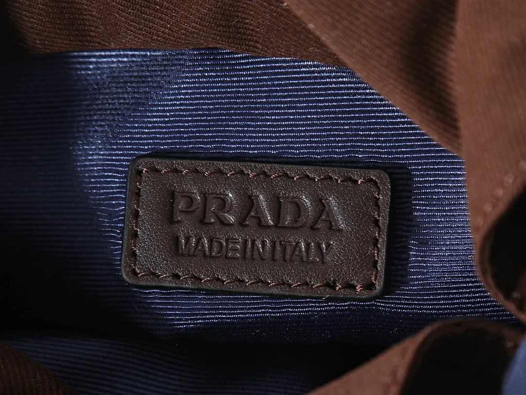Prada Blue Woven Leather Bucket Bag product photo from LabelPicks