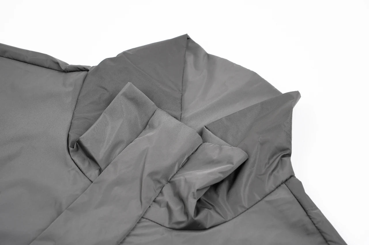 Prada Grey Lightweight Stand-Collar Triangle Logo Jacket product photo from LabelPicks