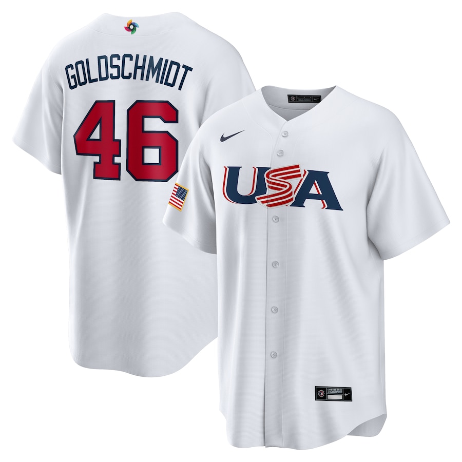 Paul Goldschmidt USA Baseball Nike 2023 World Baseball Classic Replica Player Jersey - White