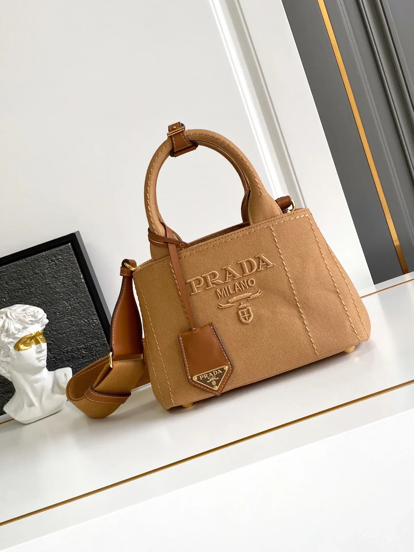 Prada Canvas and Leather Tote Bag product photo from LabelPicks