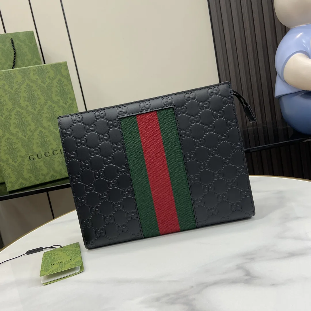 Gucci Ophidia Black GG Supreme Canvas Clutch product photo from LabelPicks