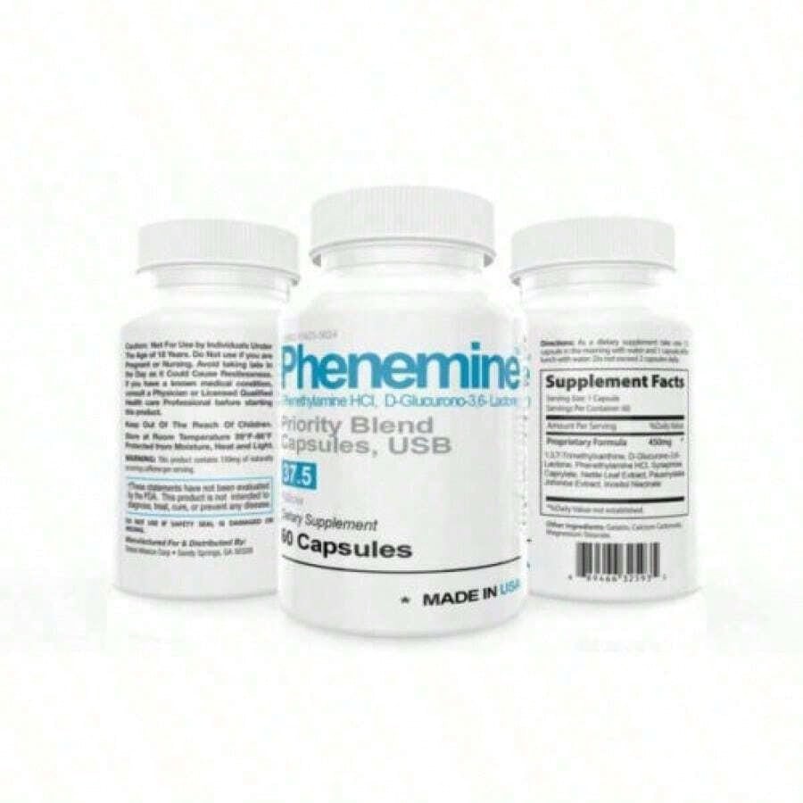 Phenemin 37.5 Metabolism Support Capsules
