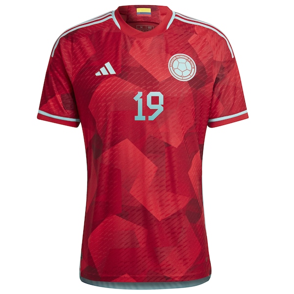 Rafael Borré Colombia National Team adidas 2022/23 Away Authentic Player Jersey - Red