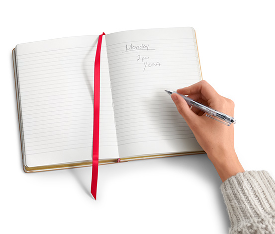 Notizbuch mit Textilpatch
