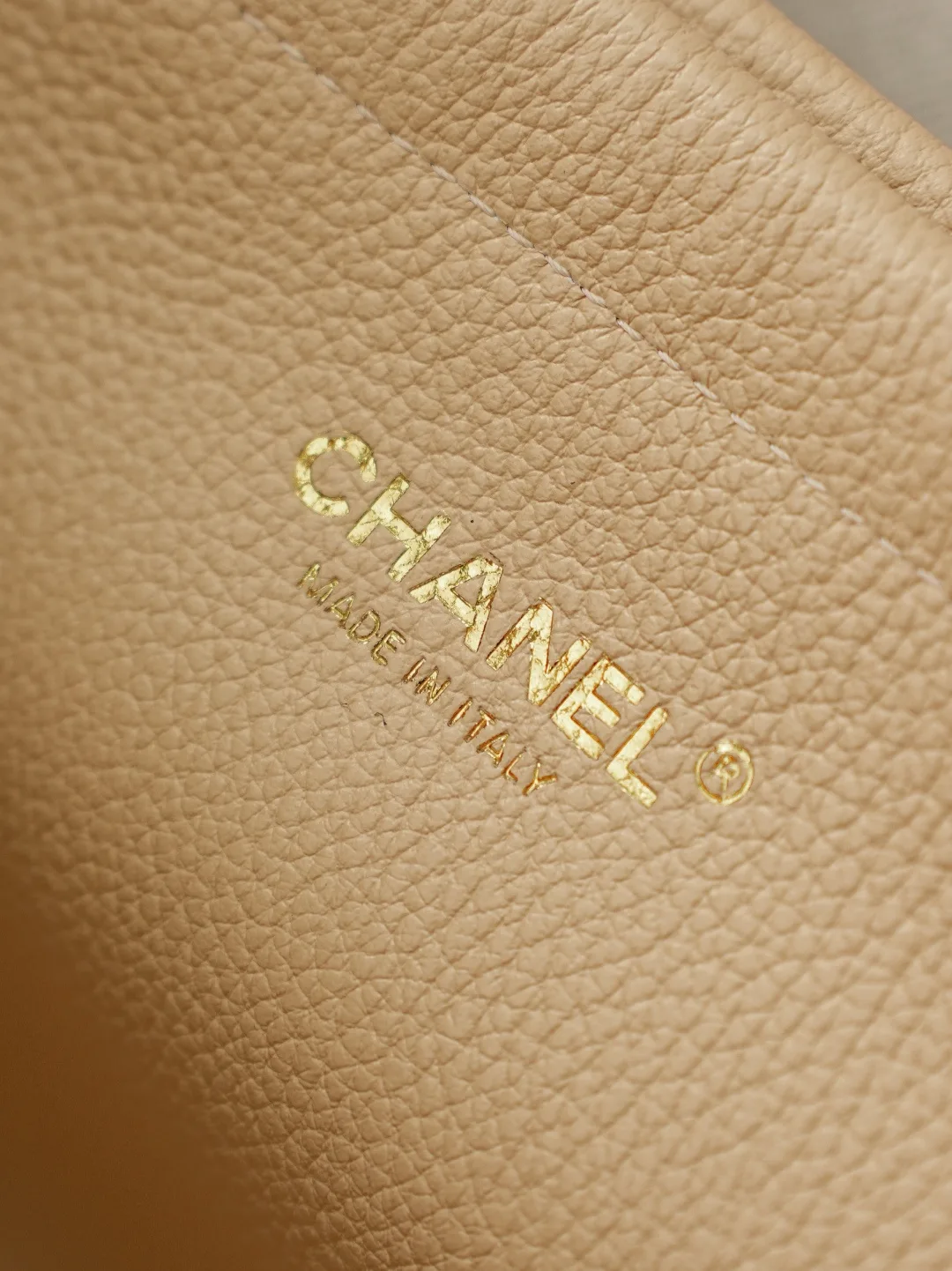 Chanel Beige Grained Leather Tote Bag product photo from LabelPicks