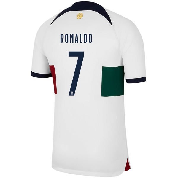 Cristiano Ronaldo Portugal National Team Nike 2022/23 Home Vapor Match Jersey - White
