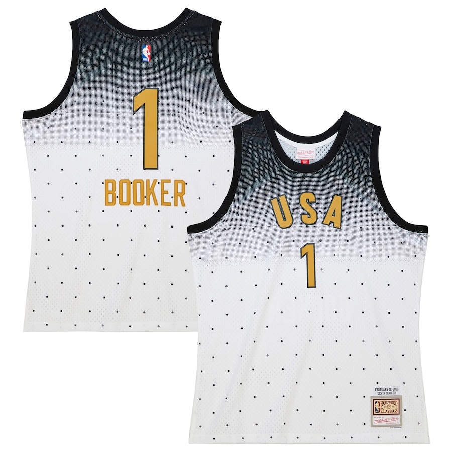 Devin Booker Team USA 2016 Hardwood Classics Rising Stars Swingman Jersey - White