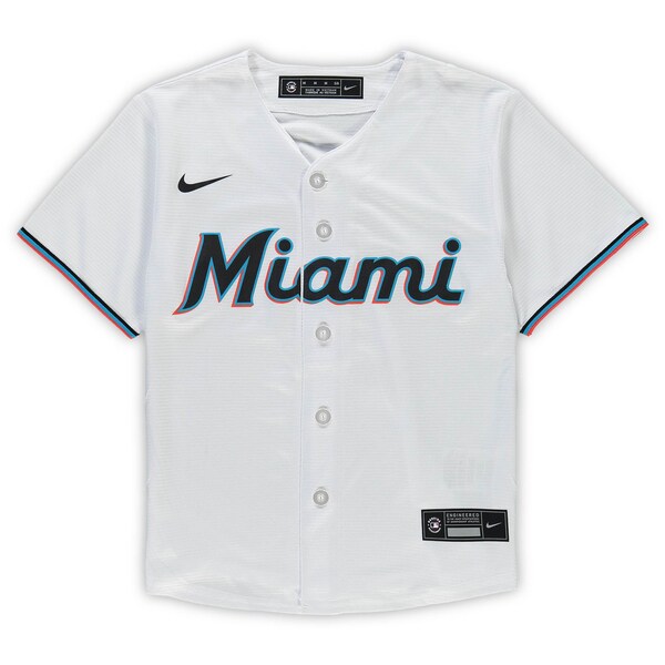 Miami Marlins Preschool Home Replica Jersey - White