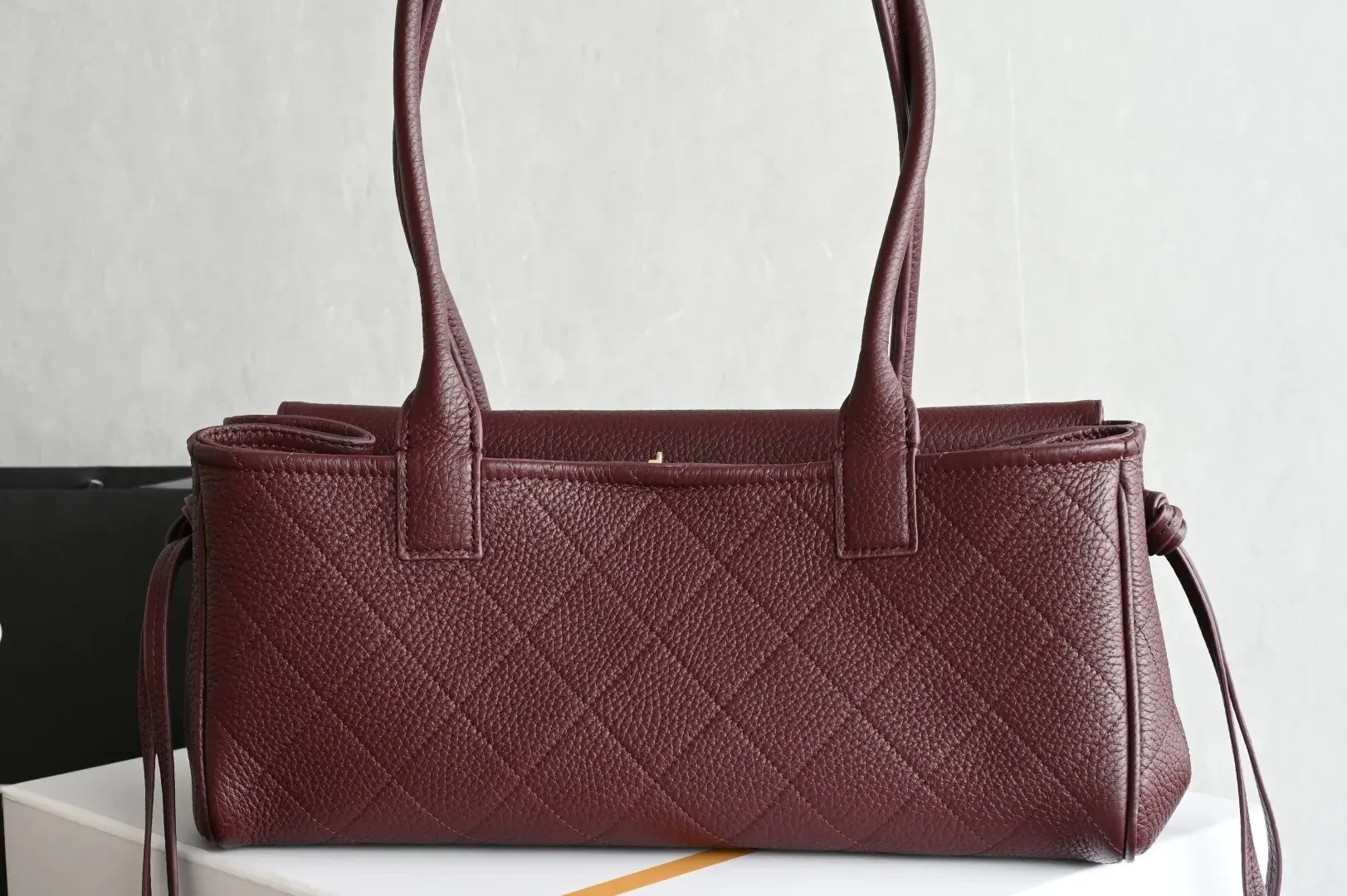 Chanel Burgundy Calfskin Top Handle Bag product photo from LabelPicks