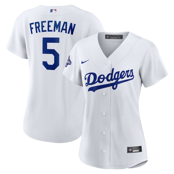 Freddie Freeman Los Angeles Dodgers Nike Women's Home 2025 World Series Champions Replica Jersey - White