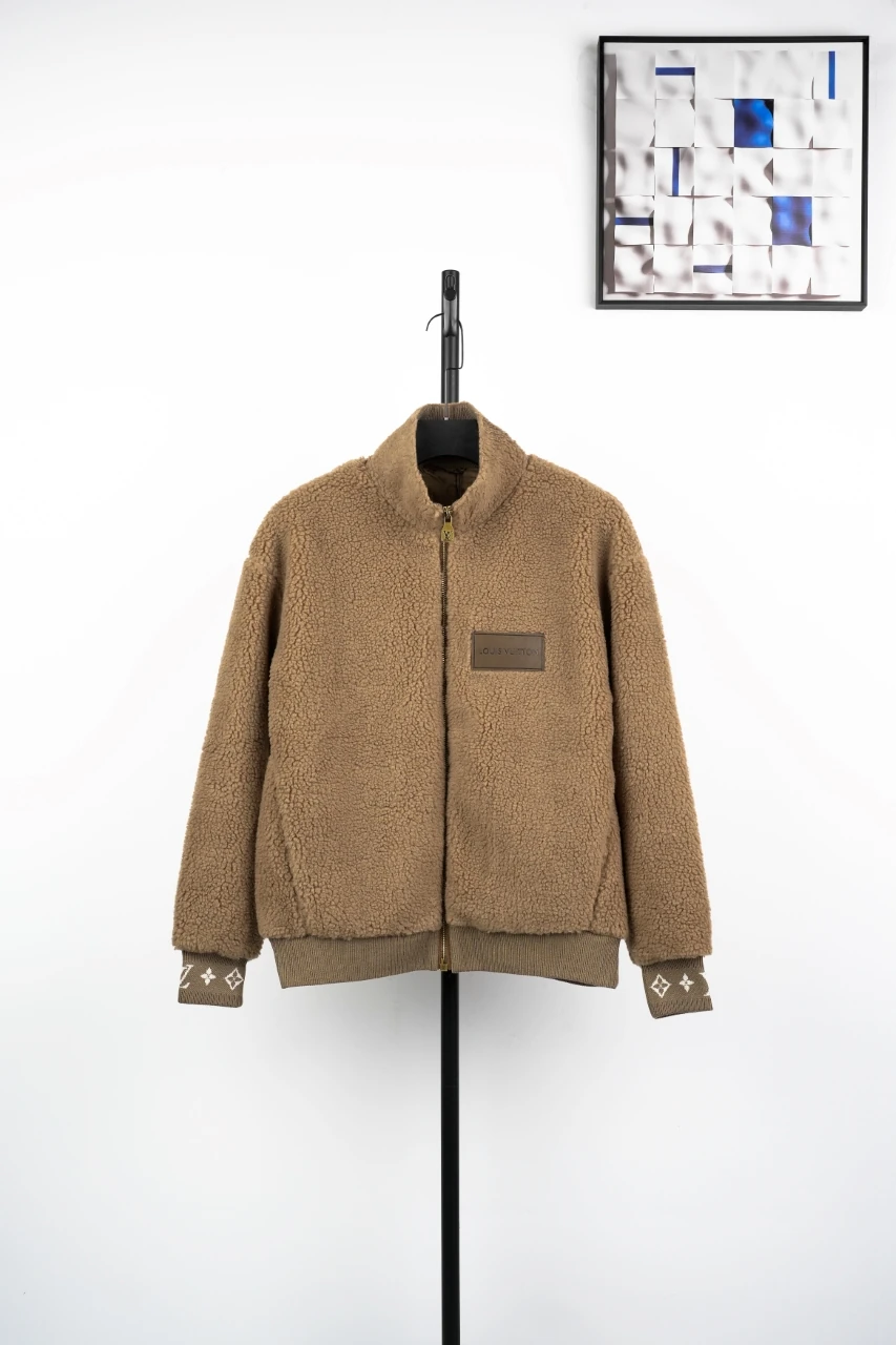 Louis Vuitton Brown Sherpa Zip Jacket product photo from LabelPicks