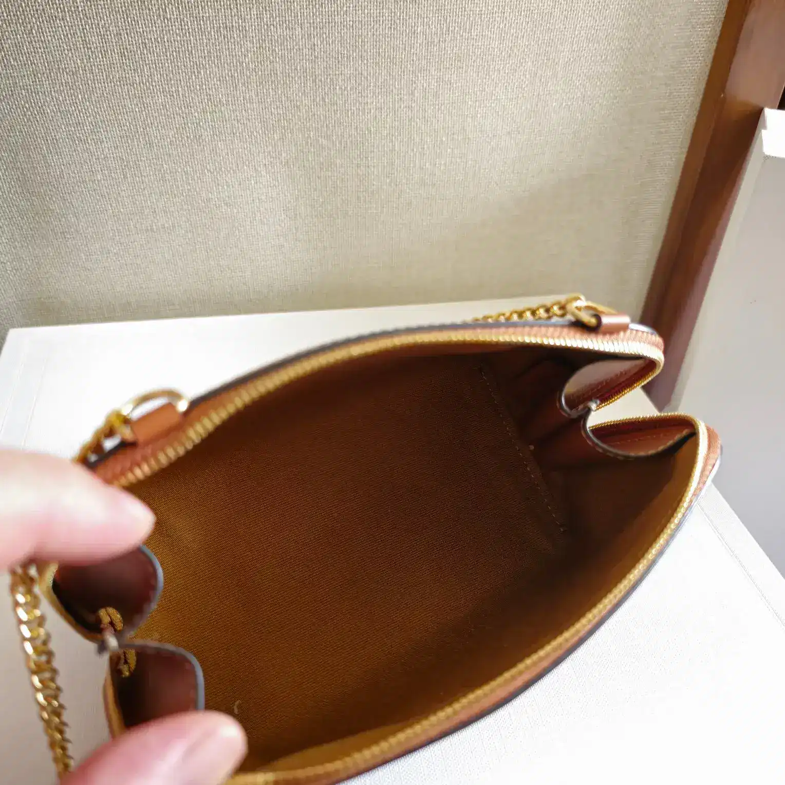 Celine Triomphe Lambskin Top Handle Bag product photo from LabelPicks