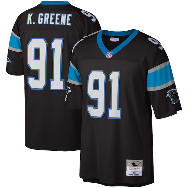 Kevin Greene Carolina Panthers Big & Tall 1996 Retired Player Replica Jersey - Black