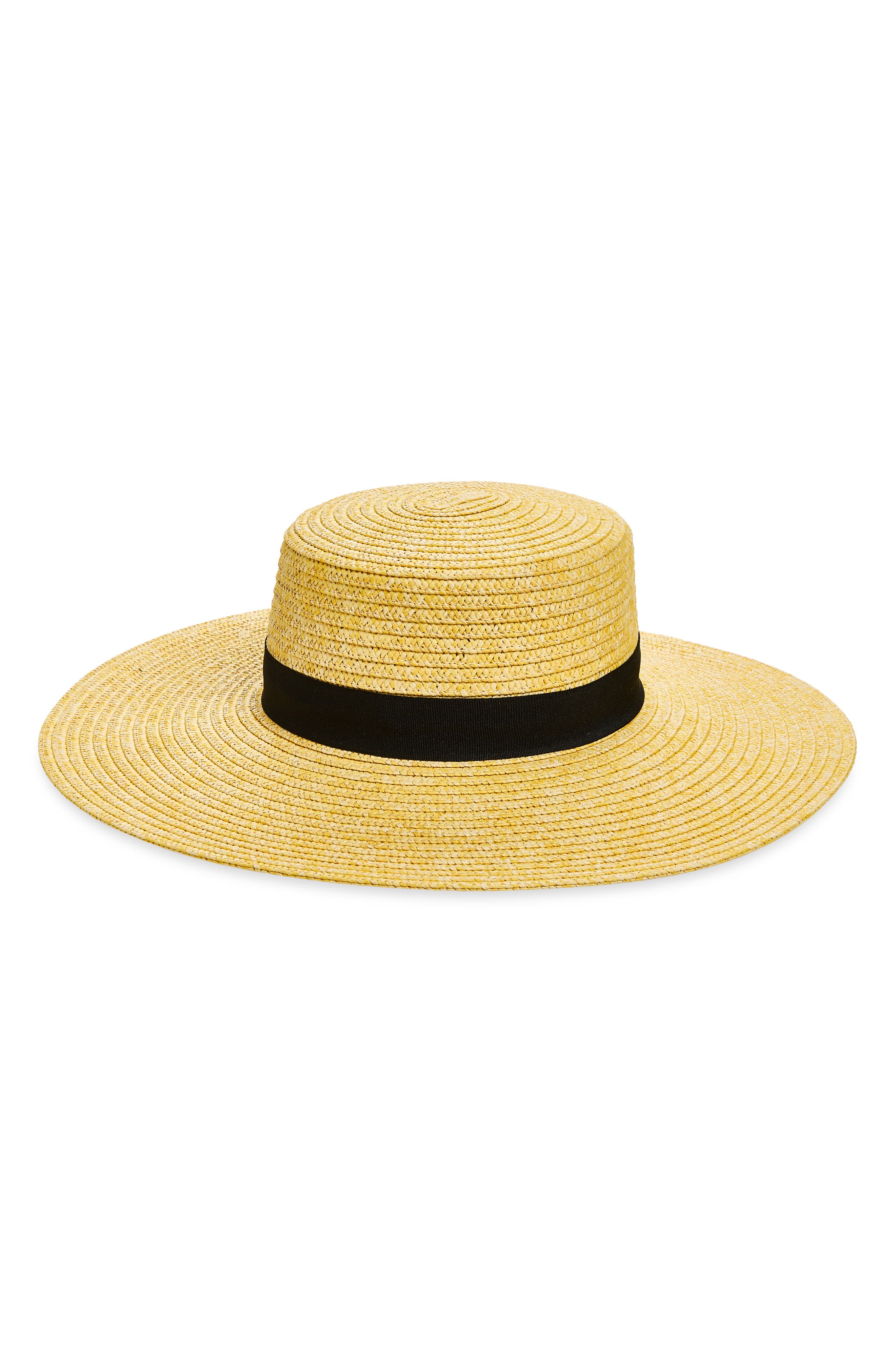 NORDSTROM RACK Structured Boater Hat