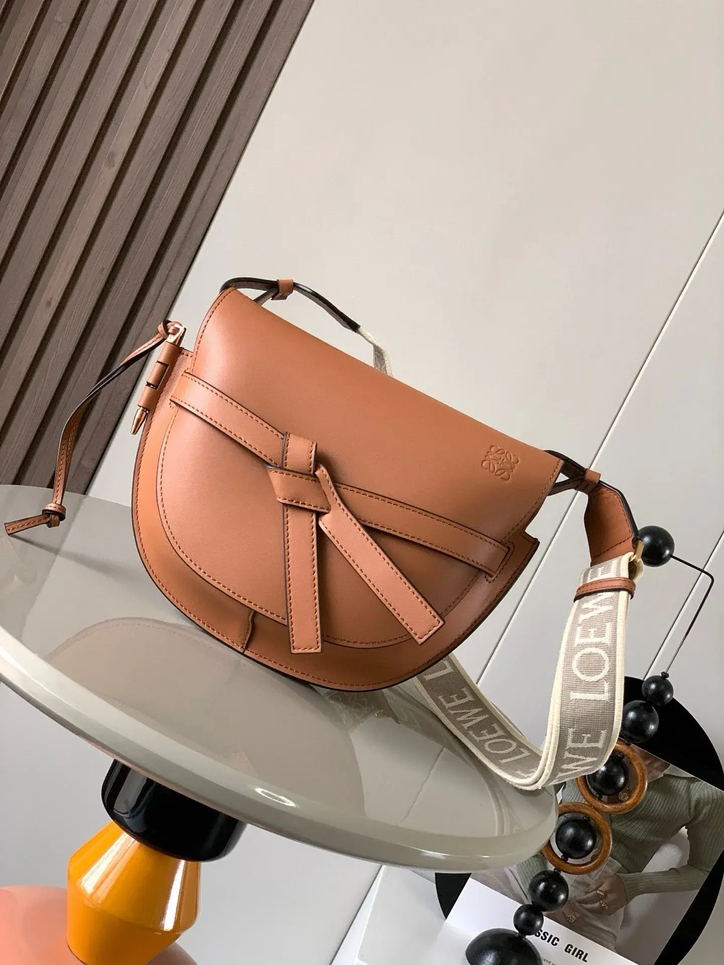 Loewe Brown Calfskin Shoulder Bag product photo from LabelPicks