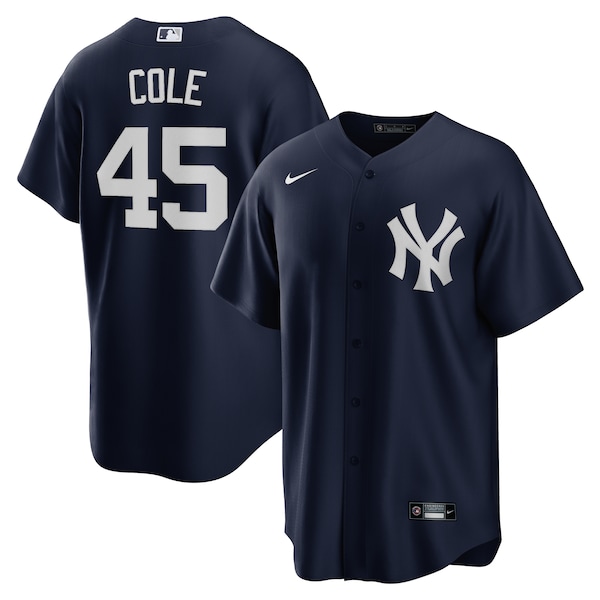 Gerrit Cole New York Yankees Nike Alternate Replica Player Name Jersey - Navy/White