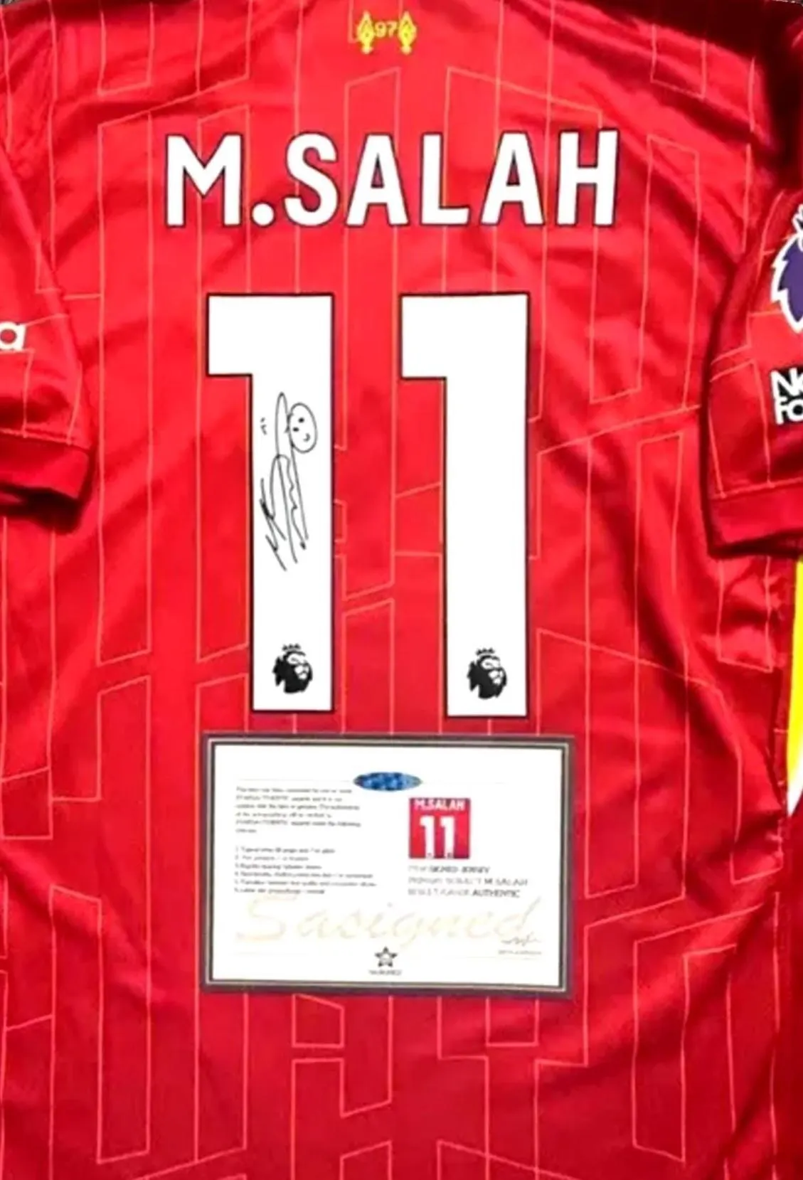 Mo Salah SIGNED Liverpool 24/25 Home Jersey/Shirt - COA - 2025
