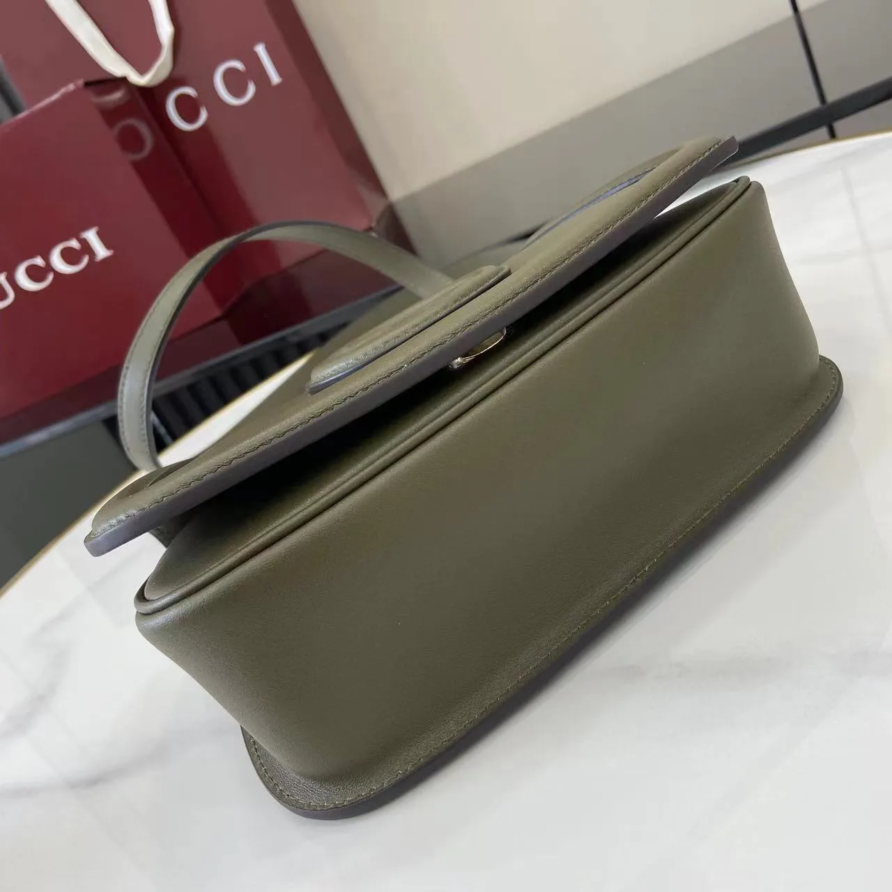 Gucci Green GG Supreme Canvas Crossbody Bag product photo from LabelPicks