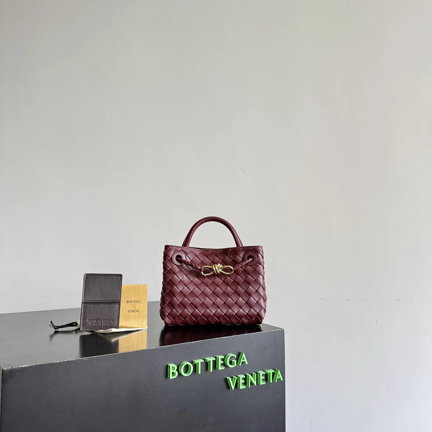 Bottega Veneta Andiamo Intrecciato Woven Leather Top Handle Bag product photo from LabelPicks