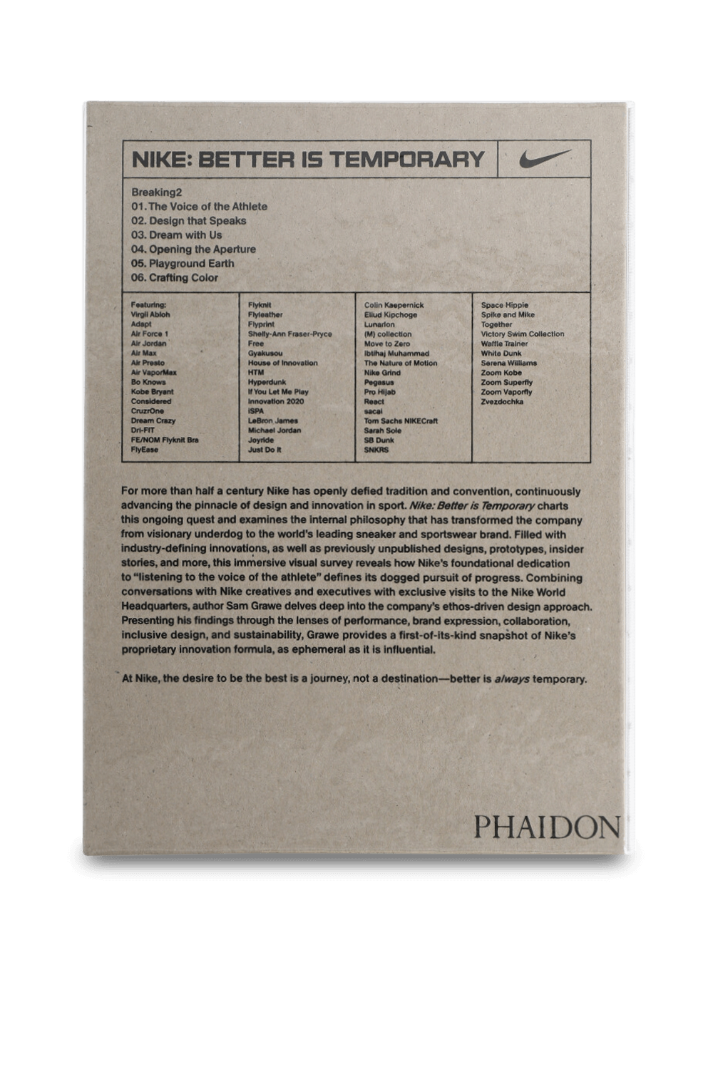 PHAIDON Nike: Better is Temporary