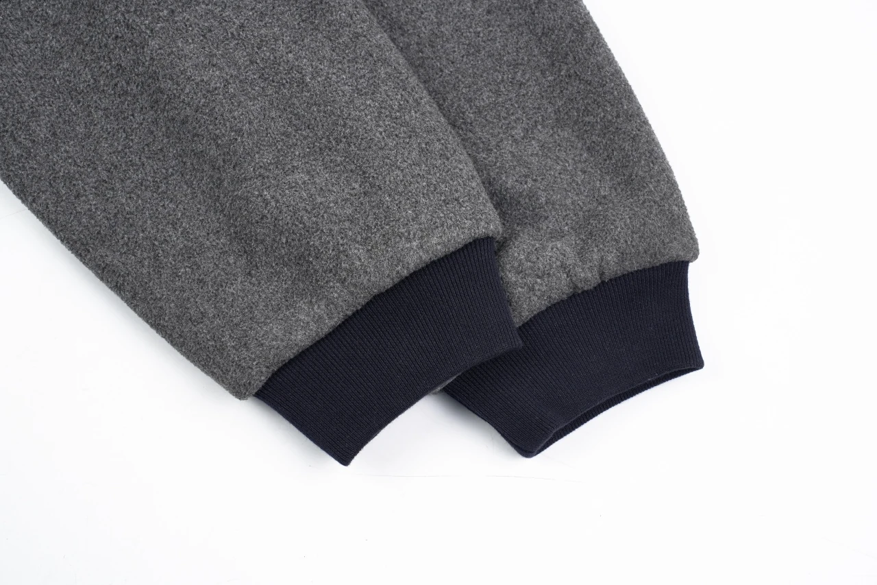 Miu Miu Grey Black Reversible Fleece Bomber Jacket product photo from LabelPicks