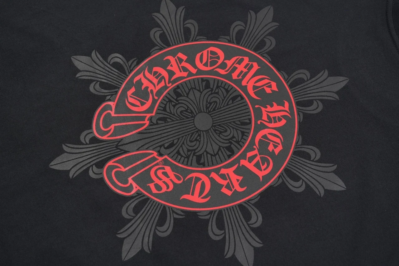 Chrome Hearts Black Red Cross Starburst Graphic T-Shirt product photo from LabelPicks