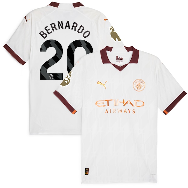 Bernardo Silva Manchester City Puma 2023/24 Away Authentic Jersey - White