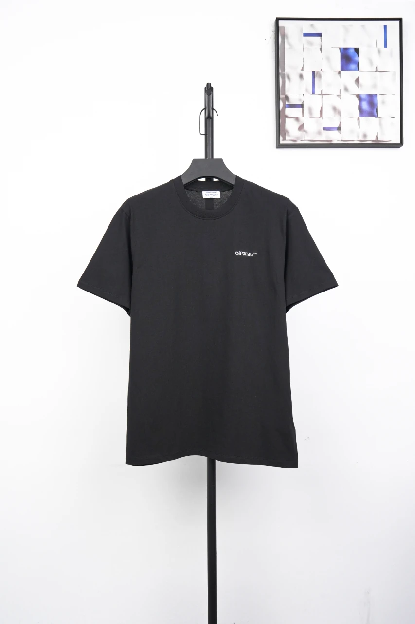 Off-White Black Wavy Anchor Arrow Embroidered T-Shirt product photo from LabelPicks