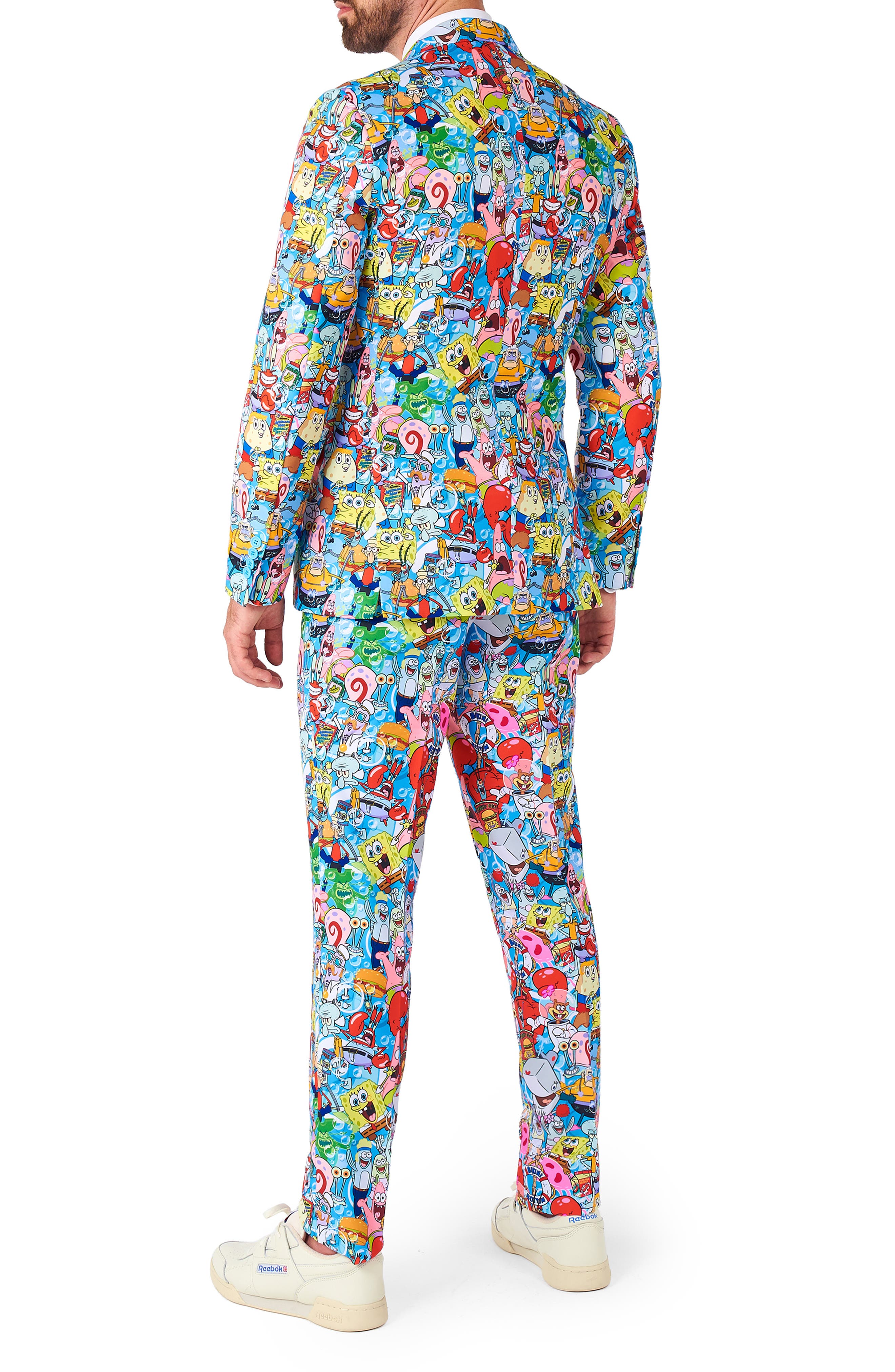OppoSuits SpongeBob Frenzy Two-Piece Suit & Tie Set