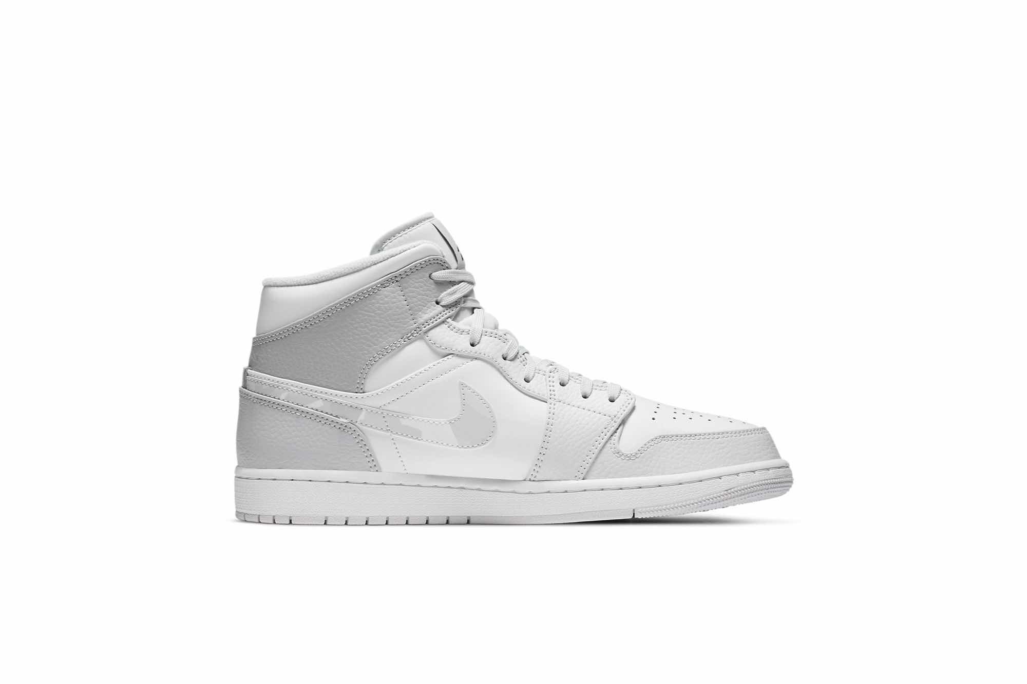 Air Jordan 1 Mid ‘Swoosh Logo – Grey Camo’ DC9035-100