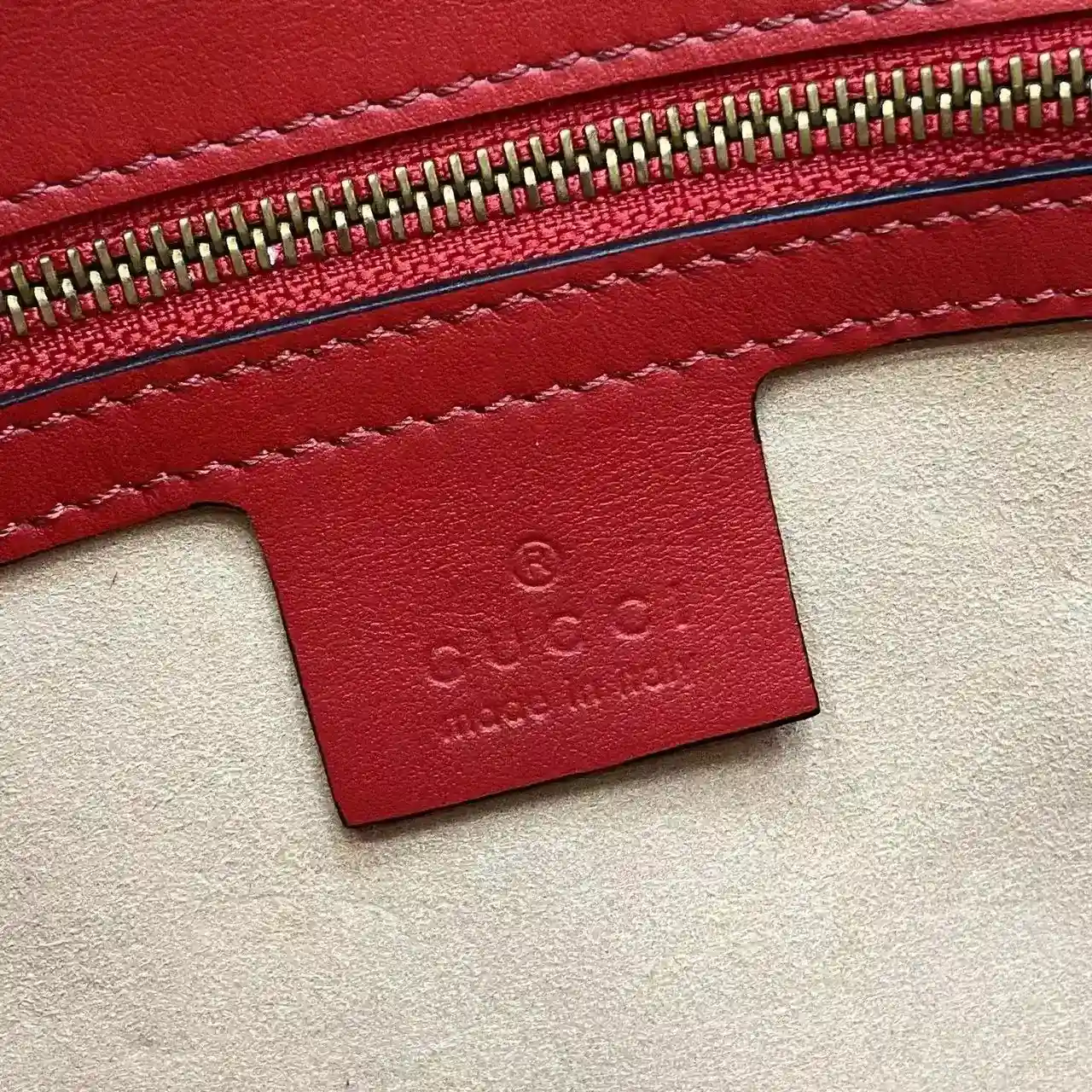 Gucci Red Marmont GG Supreme Canvas Top Handle Bag product photo from LabelPicks