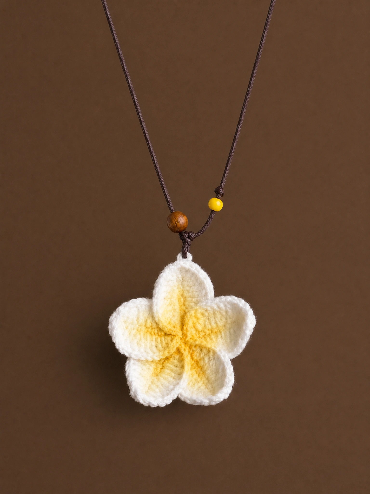 Crochet Plumeria Necklace