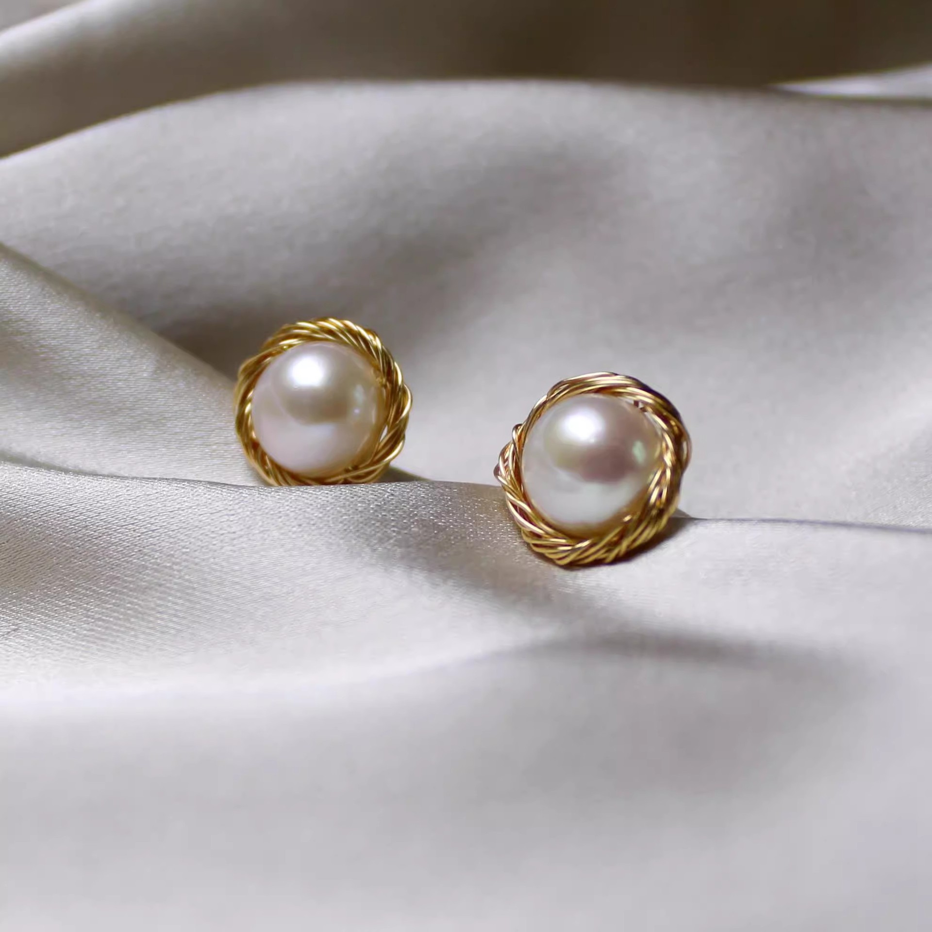 925 sterling silver shell pearl earrings, fashionable ins summer earrings for women, French retro style, niche high-end silver needle earrings
