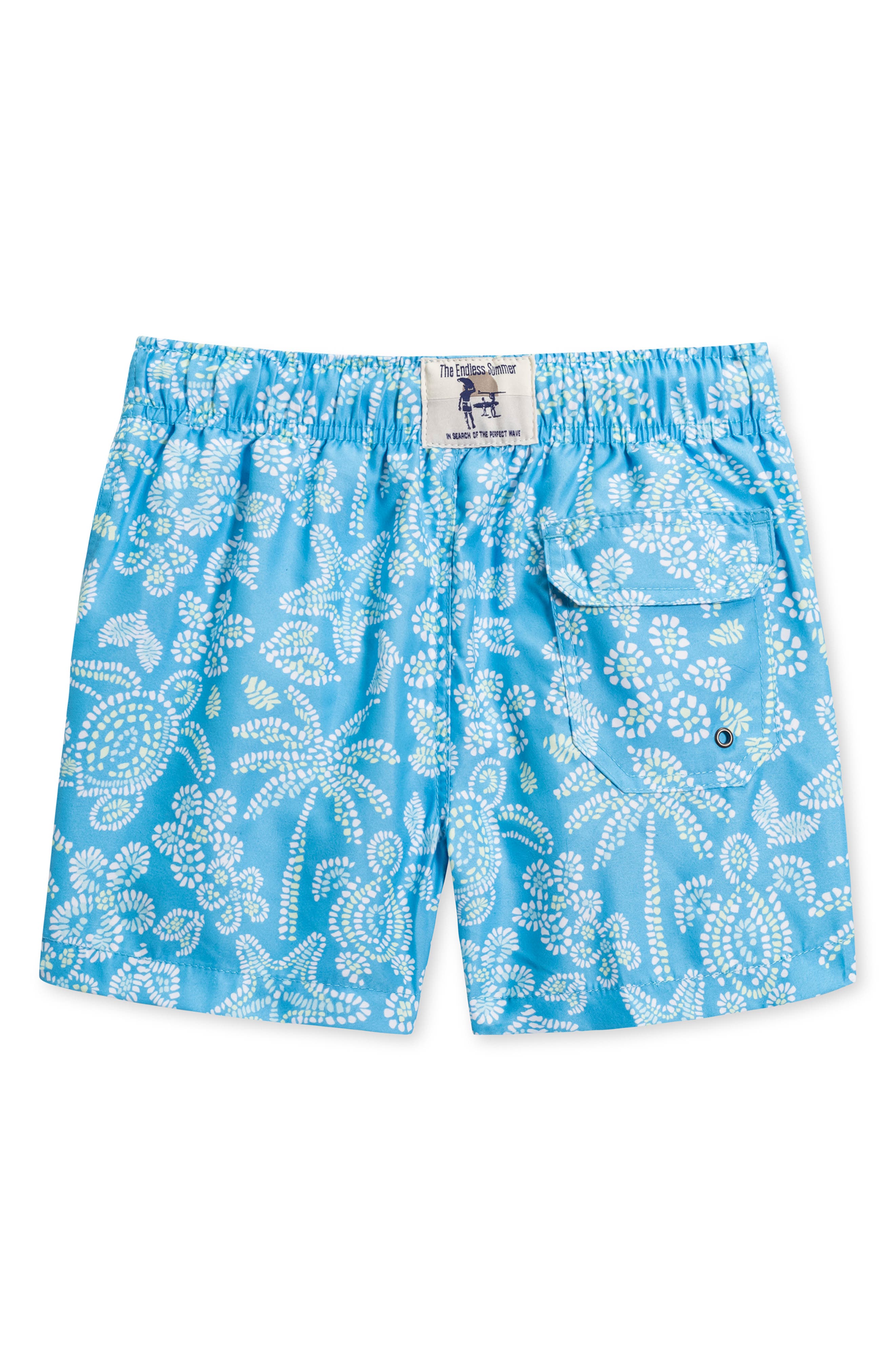 THE ENDLESS SUMMER Kids' Turtles Volley Swim Trunks
