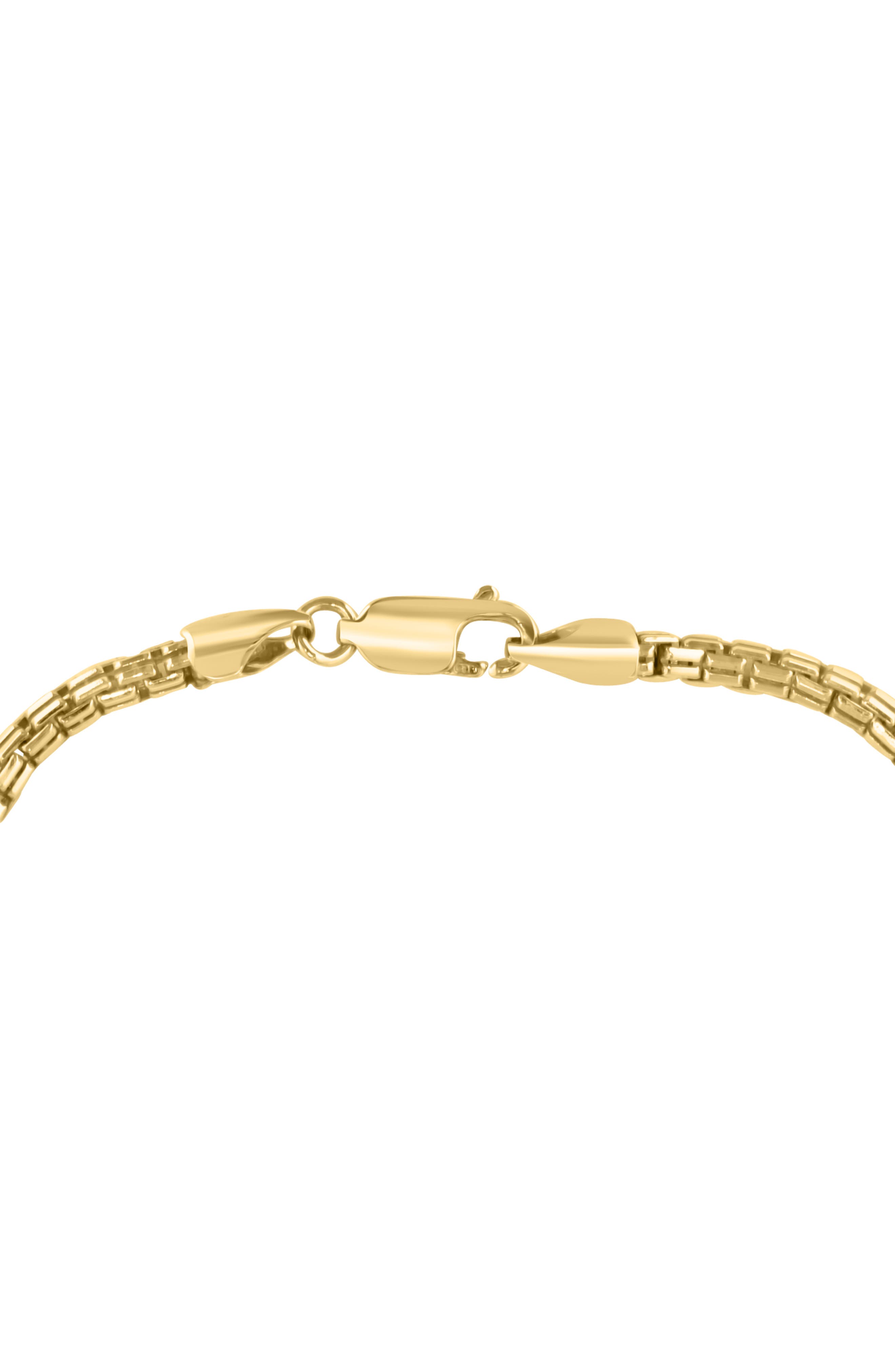 EFFY Men's 14K Gold Plated Sterling Silver Box Chain Bracelet