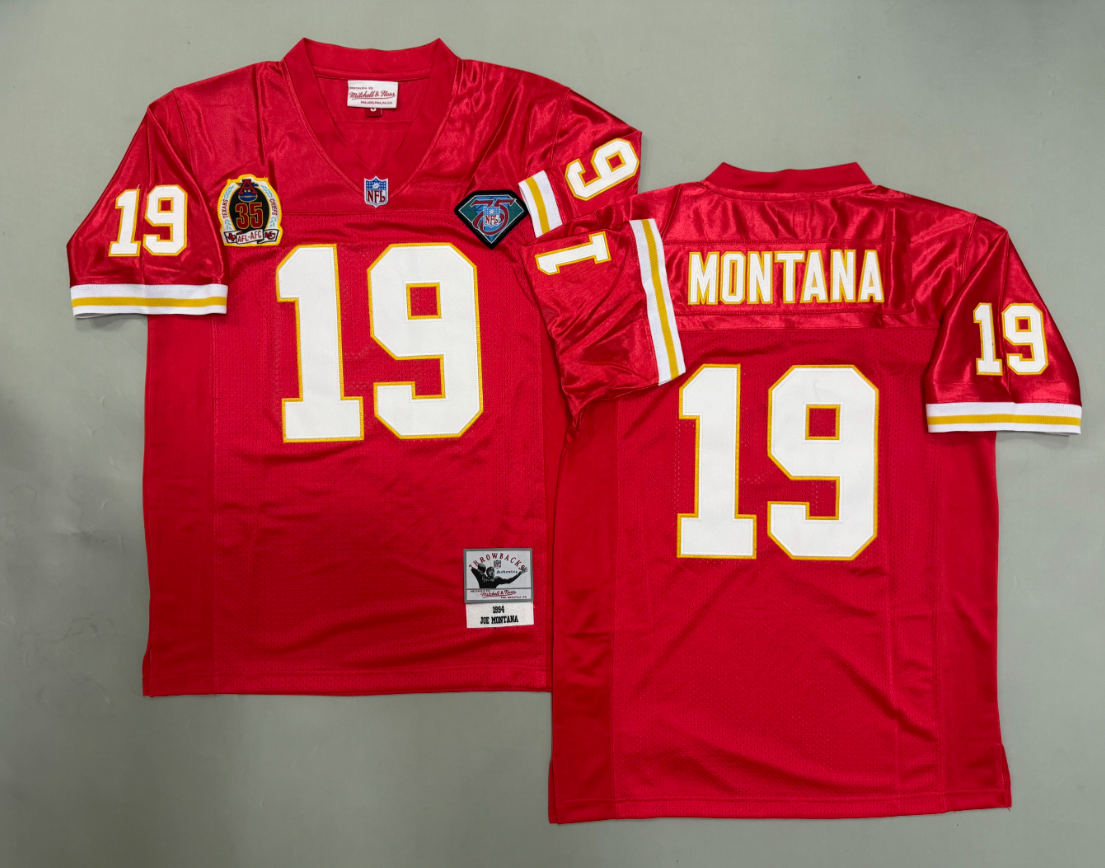 Joe Montana Kansas City Chiefs Authentic Throwback Retired Player Jersey