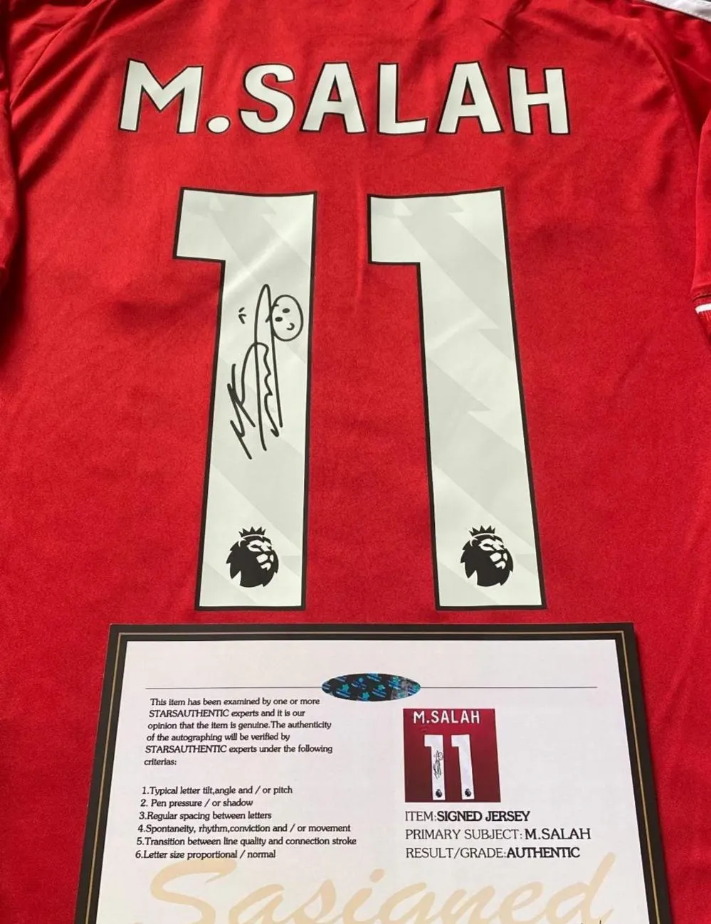Mo Salah SIGNED Liverpool 25/26 FINAL Home Jersey/Shirt - COA - 2025