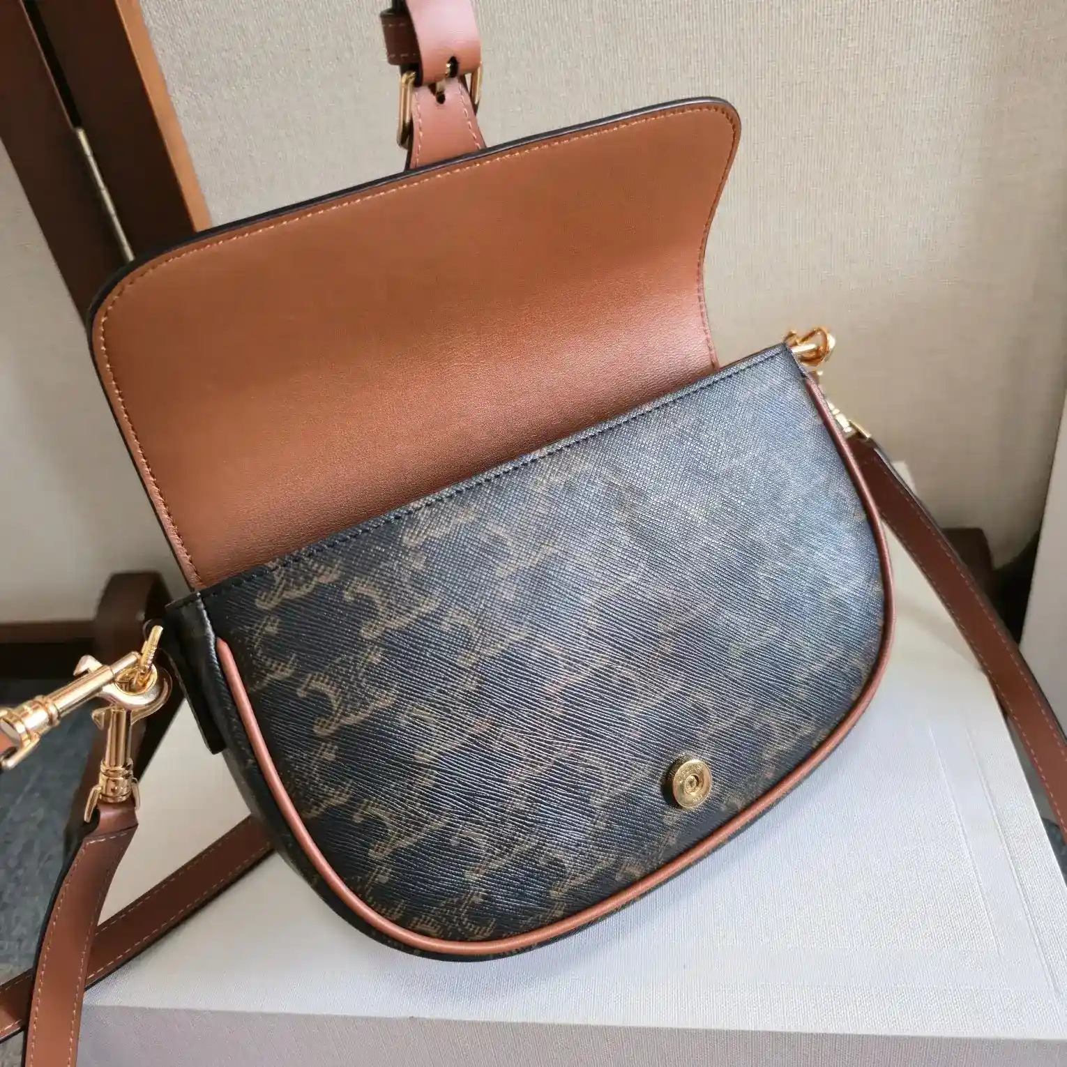 Celine Folco Calfskin Crossbody Bag product photo from LabelPicks