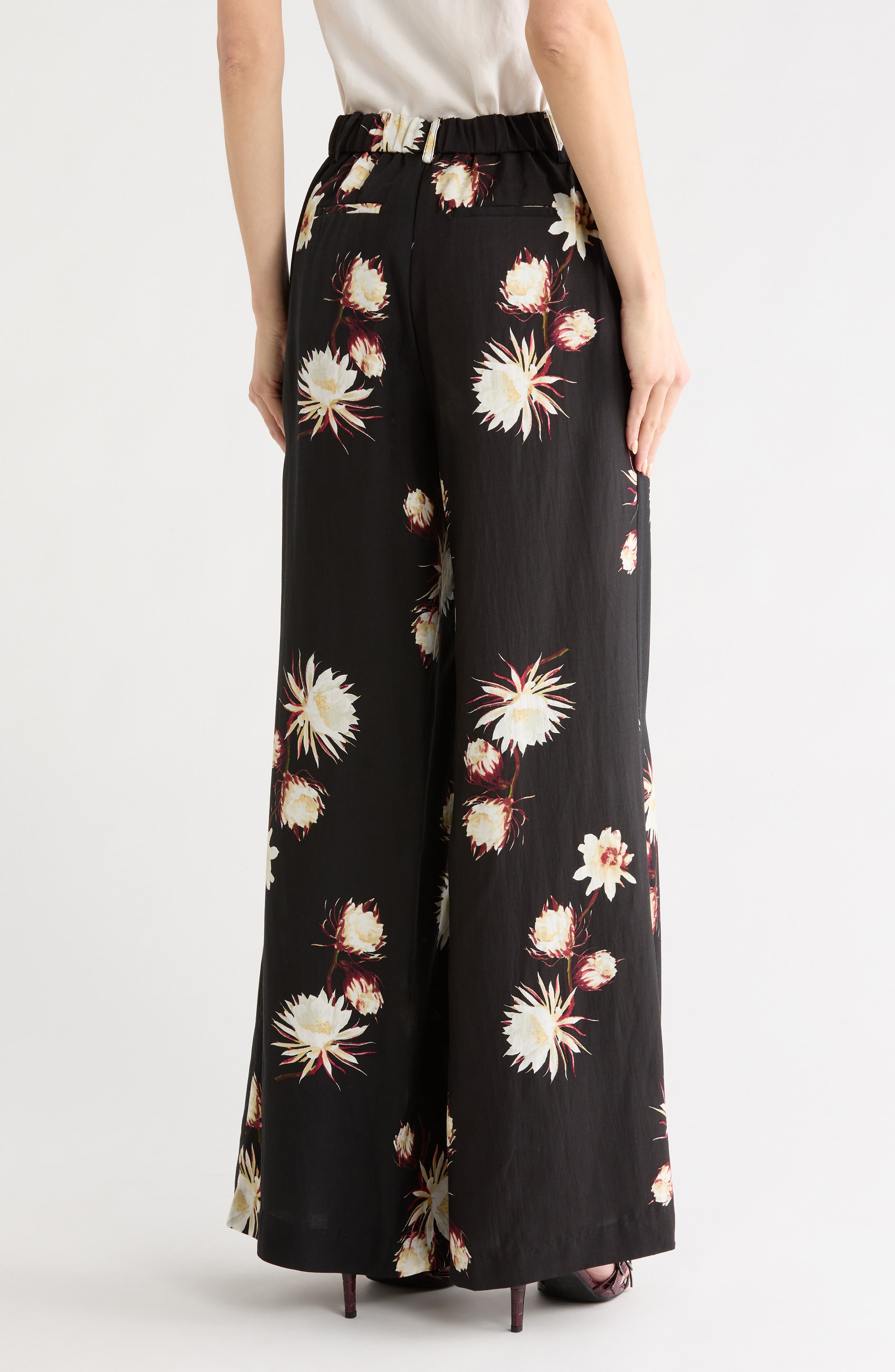 JASON WU Printed Wide Leg Pants