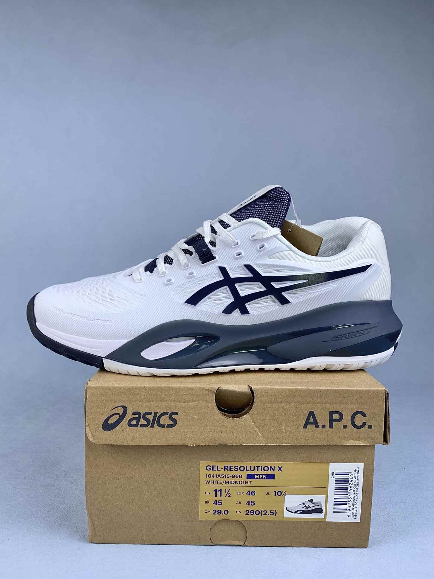 ASICS x A.P.C. GEL-RESOLUTION X CLAY Tennis Shoes