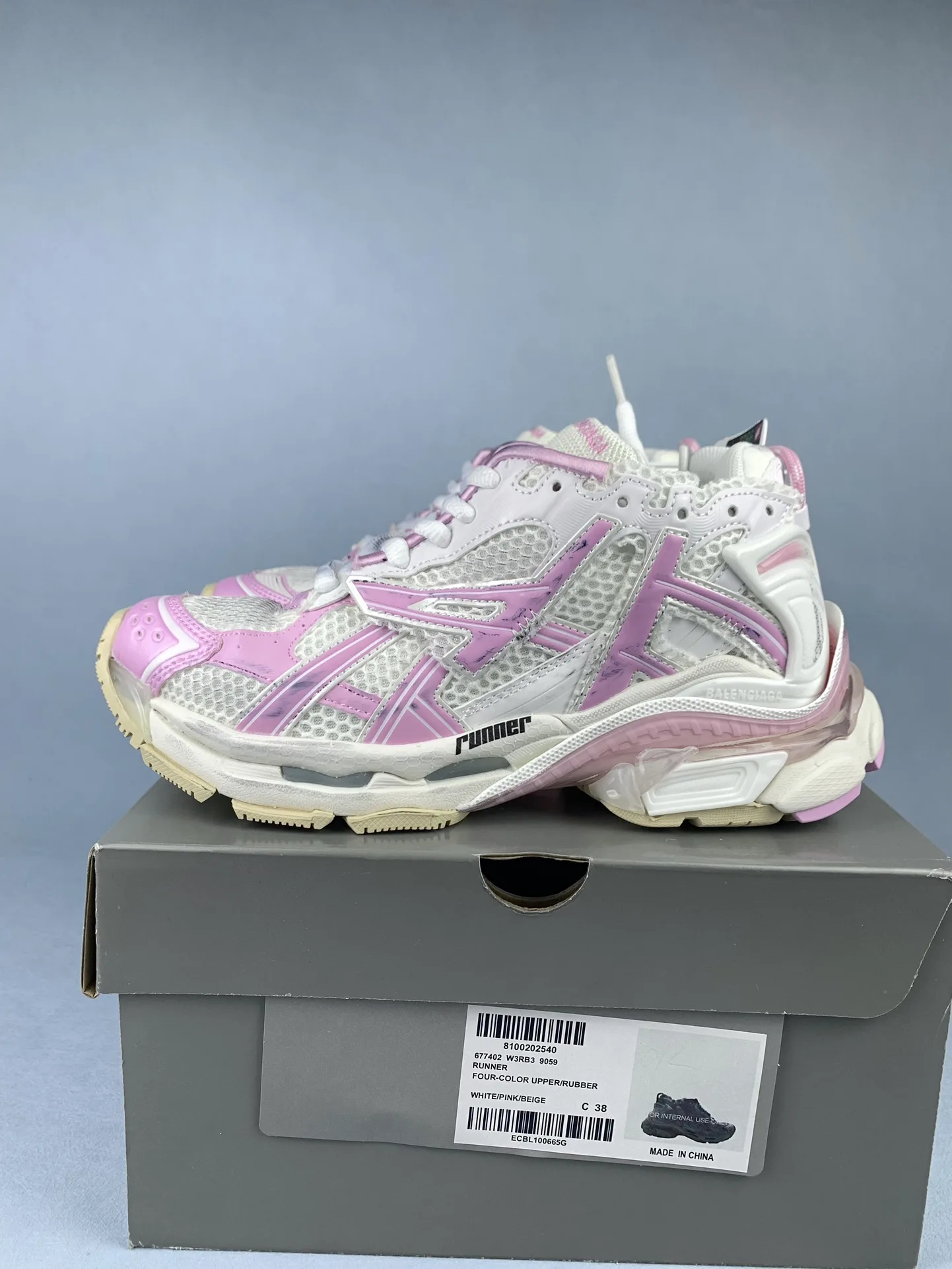 Runner Sneaker 'Pink White' product photo from LabelPicks