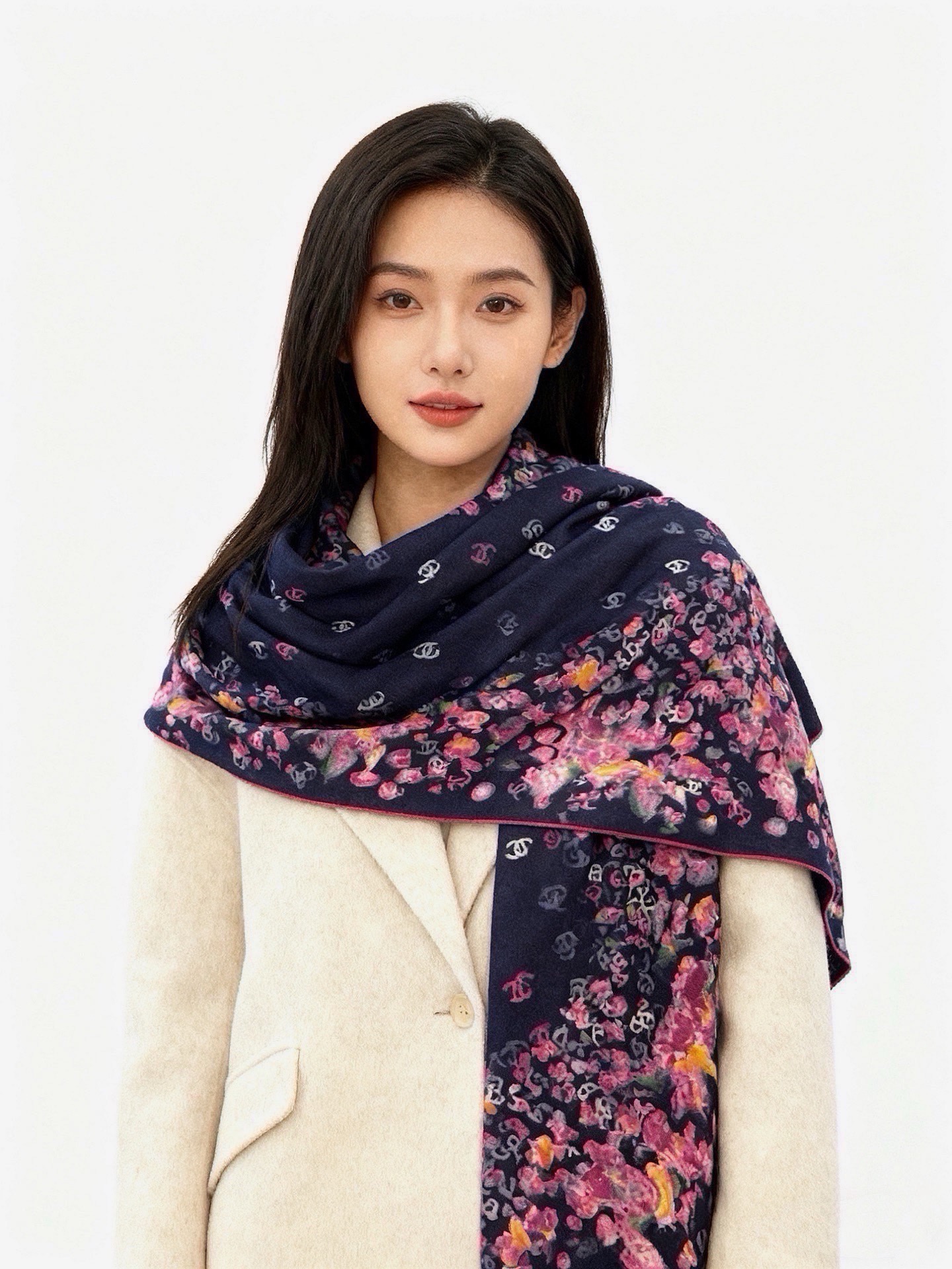 Chanel 140 Reversible Shawl