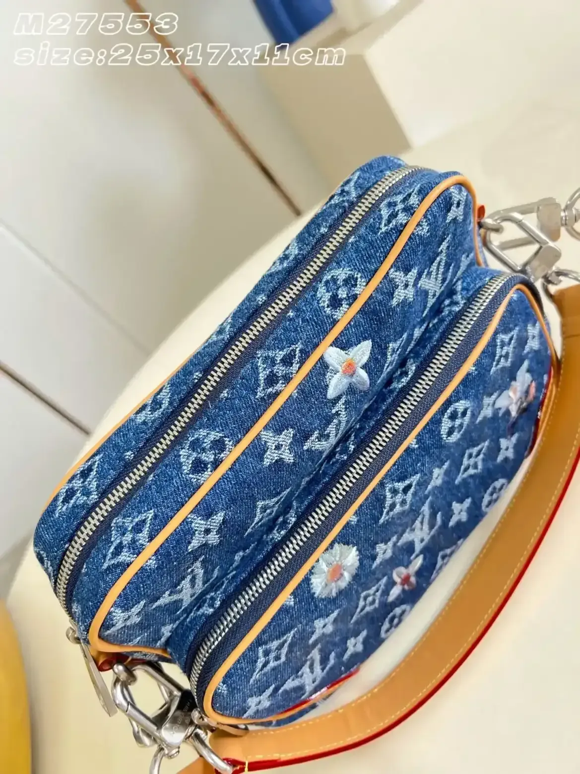 Louis Vuitton Red Denim Crossbody Bag product photo from LabelPicks