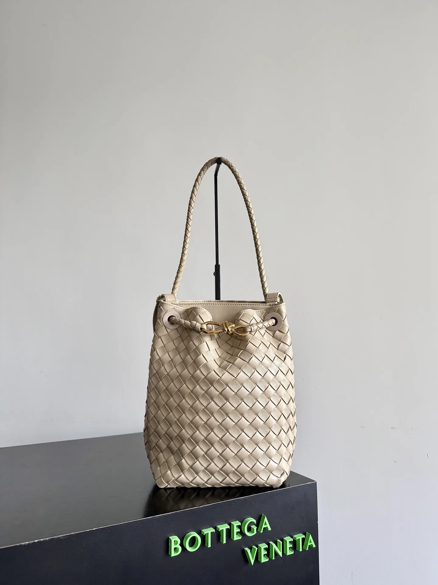 Bottega Veneta Andiamo Intrecciato Woven Leather Bucket Bag product photo from LabelPicks