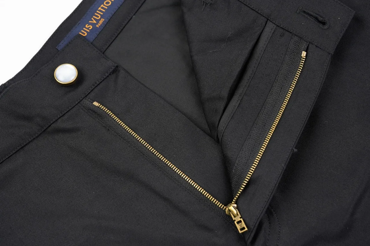 Louis Vuitton Black Multi Pocket Embroidered Cargo Pants product photo from LabelPicks