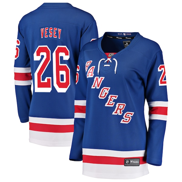 Jimmy Vesey New York Rangers  Women's Breakaway Player Jersey - Blue