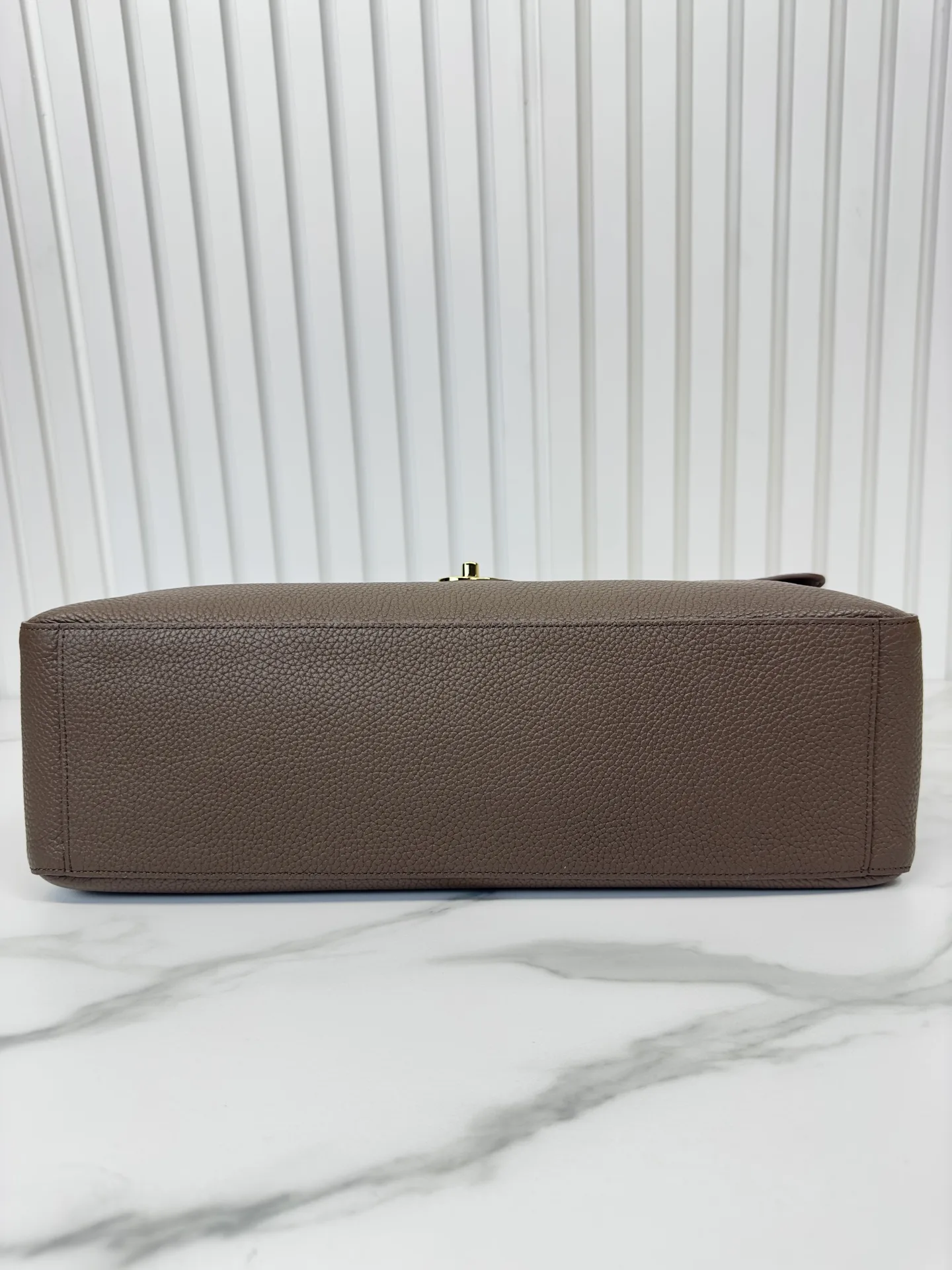 Chanel Classic Flap Brown Grained Leather Shoulder Bag product photo from LabelPicks