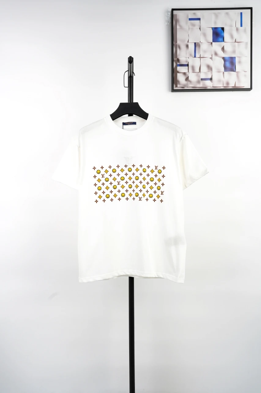 Louis Vuitton White Smiley Foam Print T-Shirt product photo from LabelPicks