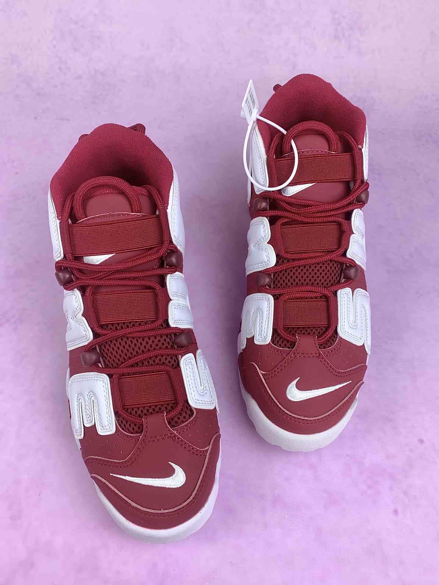 Supreme x Nike Air More Uptempo 'Red' Shoes