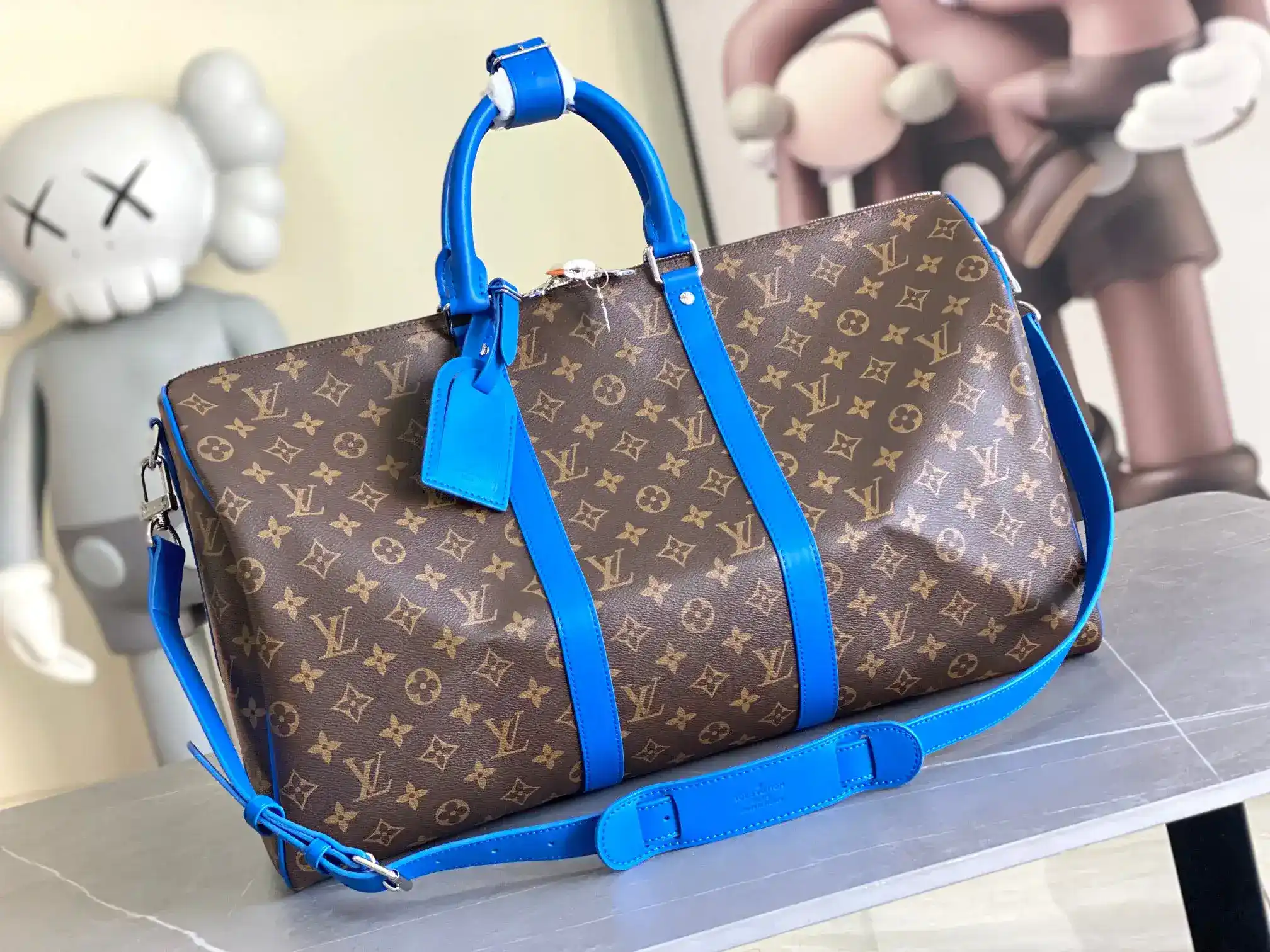 Louis Vuitton Gold Keepall Monogram Canvas Tote Bag product photo from LabelPicks